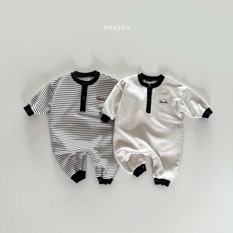 Bonito - Korean Baby Fashion - #babyoutfit - Two Styles Stripe Bodysuit - 2