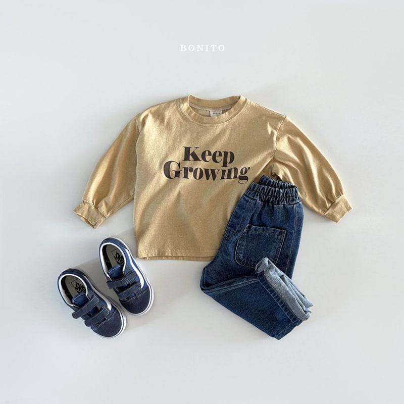 Bonito - Korean Baby Fashion - #babyoutfit - Keep Growing Pigment Tee - 8