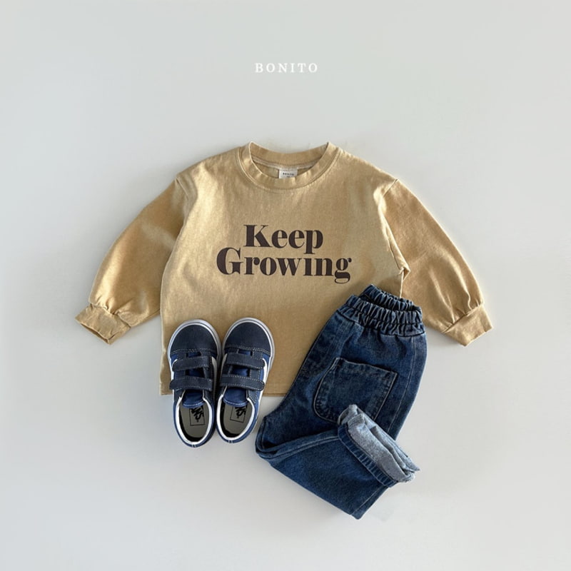 Bonito - Korean Baby Fashion - #babyoutfit - Keep Growing Pigment Tee - 9