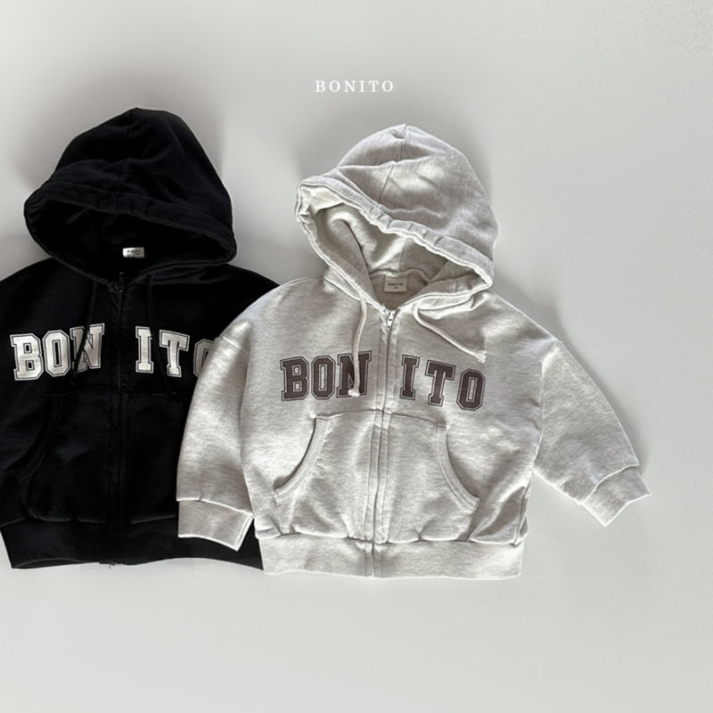 Bonito - Korean Baby Fashion - #babyoutfit - Half BNT Hood Zip-up - 3