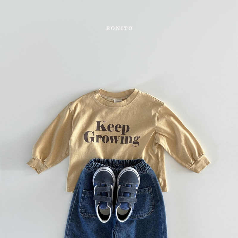 Bonito - Korean Baby Fashion - #babywear - Keep Growing Pigment Tee - 10