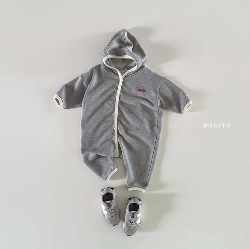 Bonito - Korean Baby Fashion - #babywear - Hood Piping Bodysuit - 9