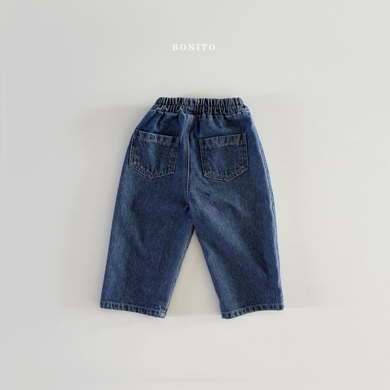 Bonito - Korean Baby Fashion - #onlinebabyboutique - Two Pocket Denim Pants - 2