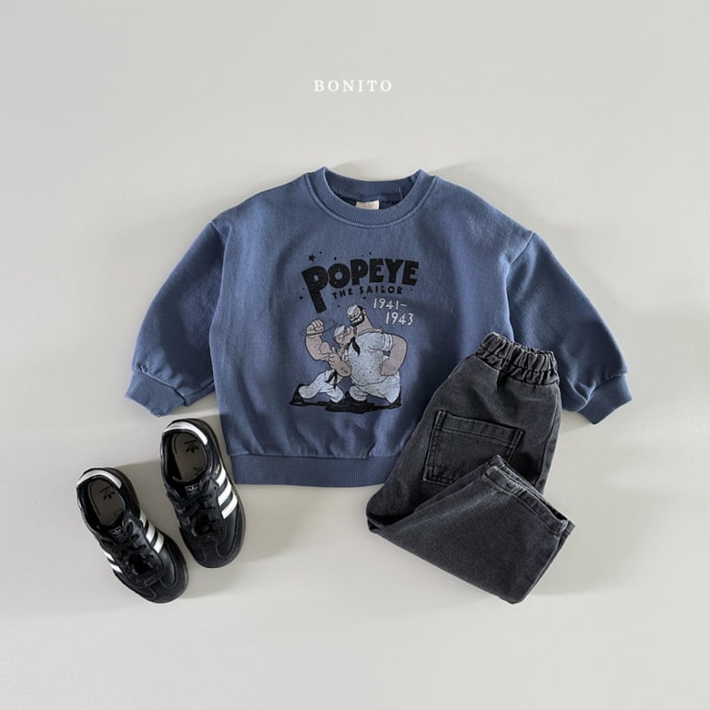 Bonito - Korean Baby Fashion - #onlinebabyshop - Popeye Sweatshirts - 11