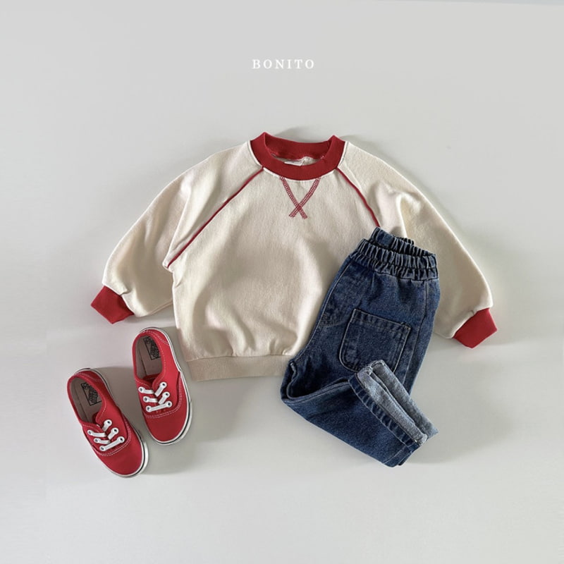 Bonito - Korean Baby Fashion - #onlinebabyshop - Raglan Piping Sweatshirts - 9