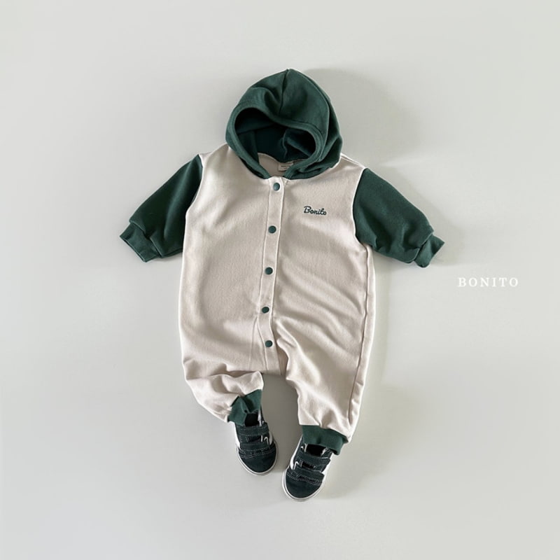 Bonito - Korean Baby Fashion - #onlinebabyshop - Colored Hoodie Bodysuit - 12