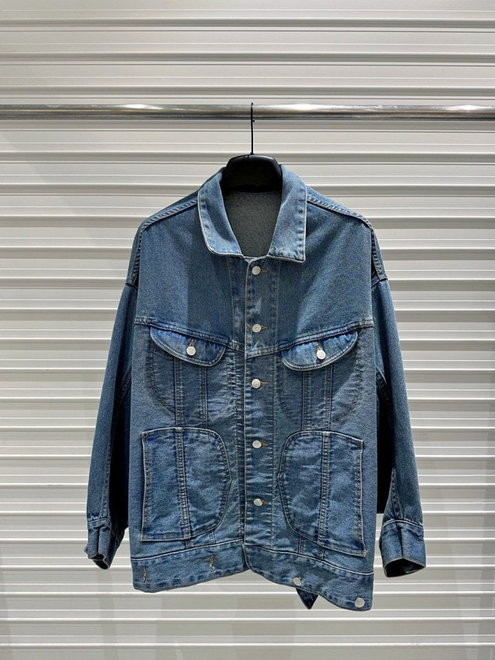 Bricklane - Korean Women Fashion - #shopsmall - Two Way Boxy Denim Jacket - 2