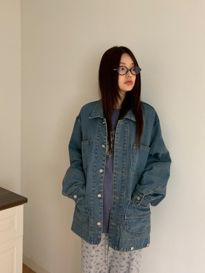 Bricklane - Korean Women Fashion - #womensfashion - Two Way Boxy Denim Jacket - 10