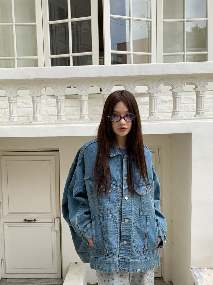 Bricklane - Korean Women Fashion - #womensfashion - Two Way Boxy Denim Jacket - 6