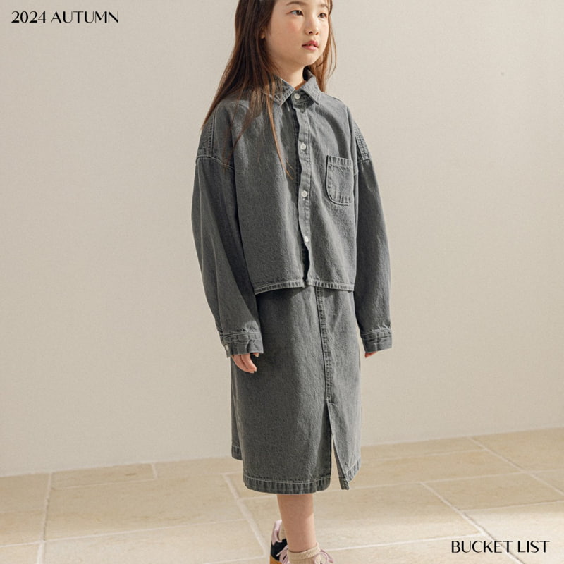 Bucket List - Korean Children Fashion - #kidzfashiontrend - Basic Crop Shirt - 4