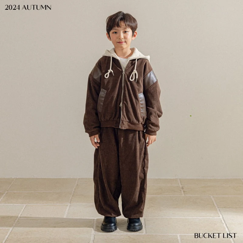 Bucket List - Korean Children Fashion - #Kfashion4kids - Corduroy Jogger Pants - 10