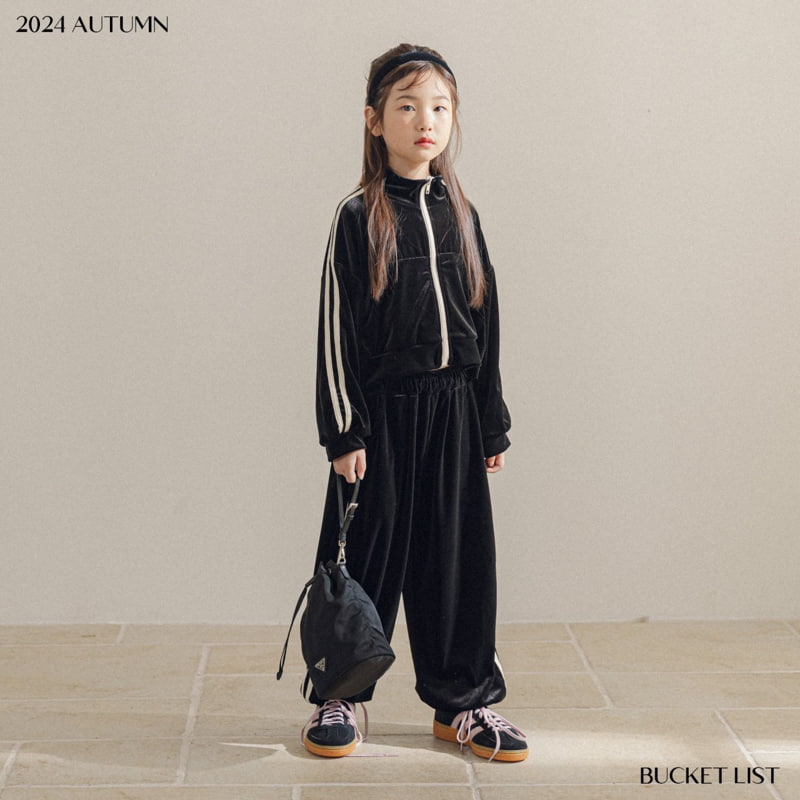 Bucket List - Korean Children Fashion - #Kfashion4kids - Velvel Crop Zip-up Jacket - 12