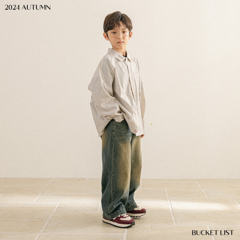 Bucket List - Korean Children Fashion - #Kfashion4kids - Daily Stripe Shirt - 8