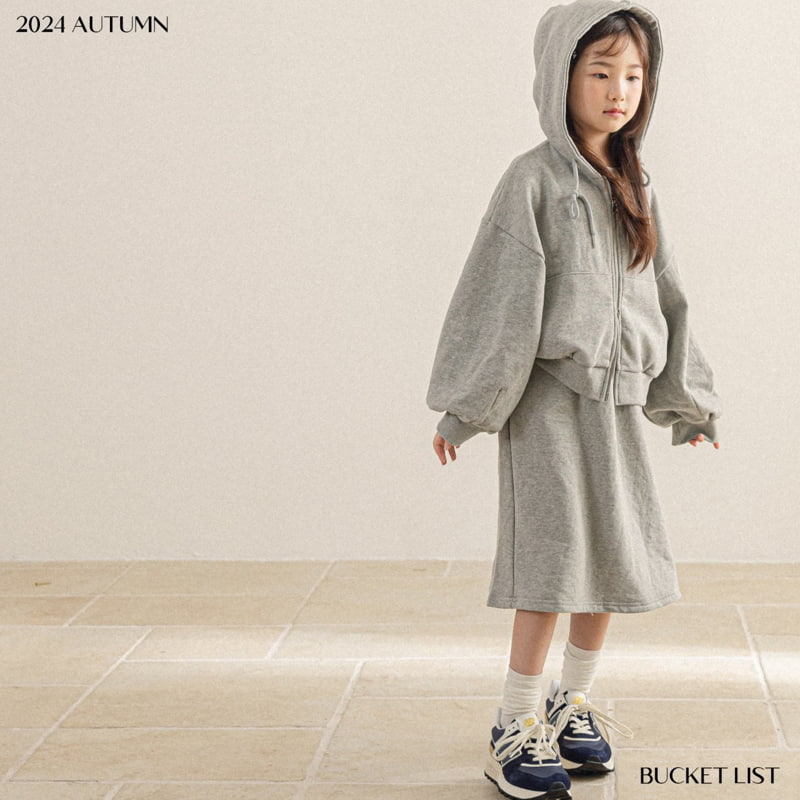 Bucket List - Korean Children Fashion - #Kfashion4kids - Two Way Crop Hoodie Zip-up - 5