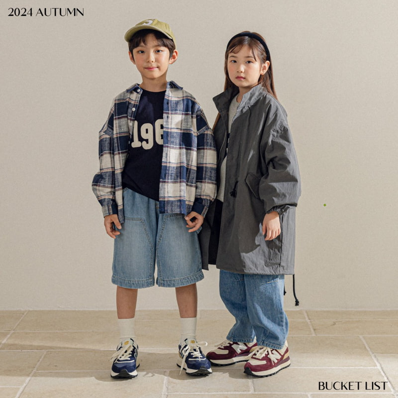 Bucket List - Korean Children Fashion - #childofig - Over Check Shirt - 5