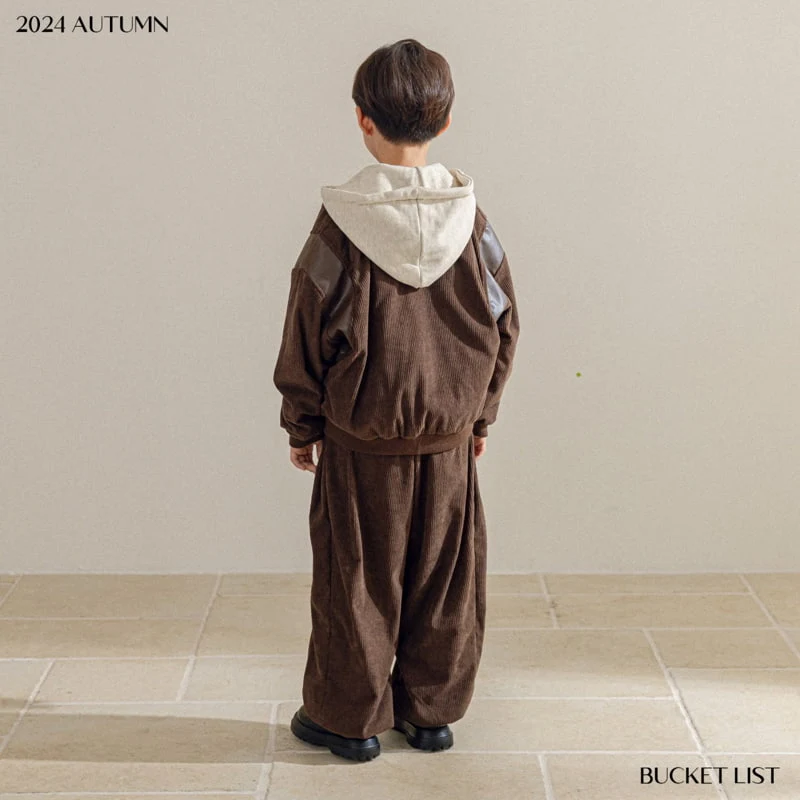 Bucket List - Korean Children Fashion - #childofig - Corduroy Jogger Pants - 2