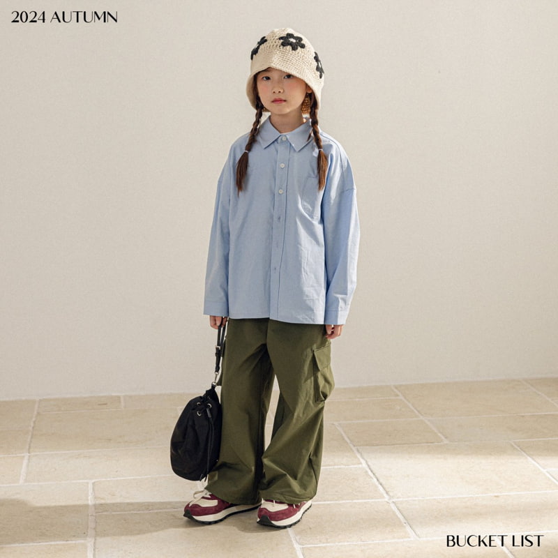 Bucket List - Korean Children Fashion - #childofig - Cargo Wide Pants - 4