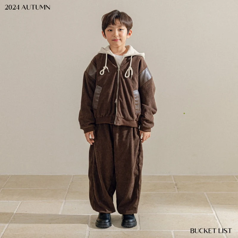 Bucket List - Korean Children Fashion - #childrensboutique - Corduroy Jogger Pants - 3