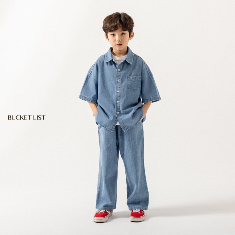 Bucket List - Korean Children Fashion - #designkidswear - Basic Denim Pants - 11