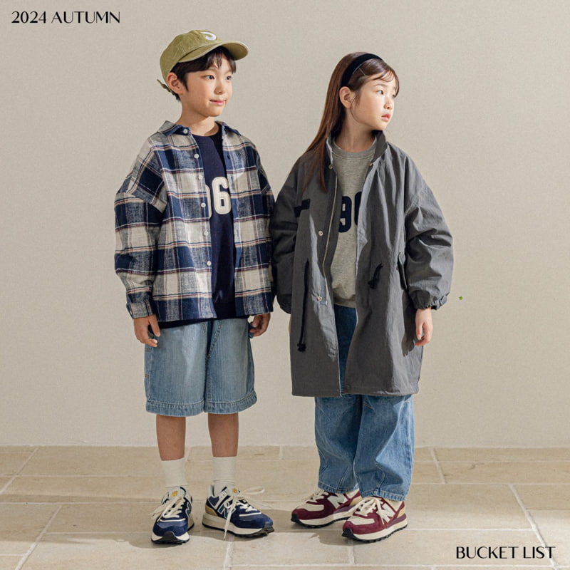 Bucket List - Korean Children Fashion - #designkidswear - Over Check Shirt - 7