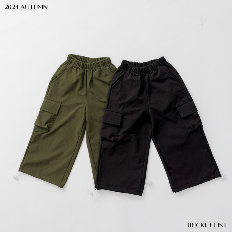 Bucket List - Korean Children Fashion - #designkidswear - Cargo Wide Pants - 5