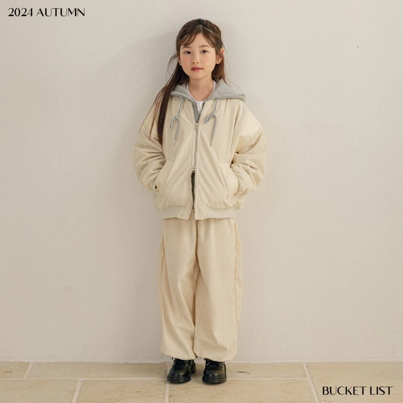 Bucket List - Korean Children Fashion - #childrensboutique - Corduroy Jogger Pants - 4