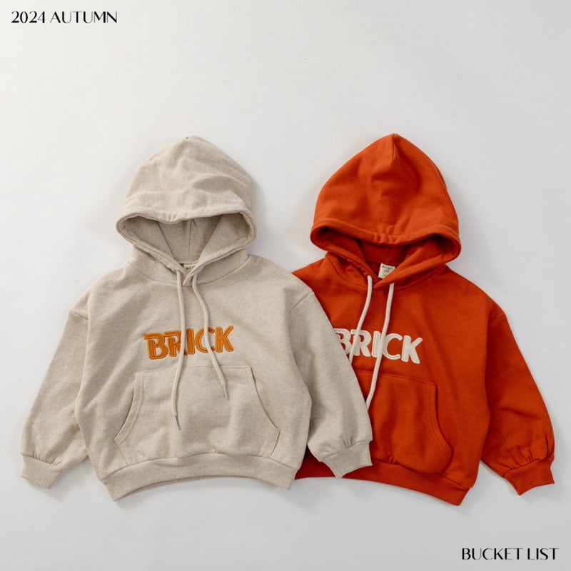 Bucket List - Korean Children Fashion - #designkidswear - Brick Hoodie