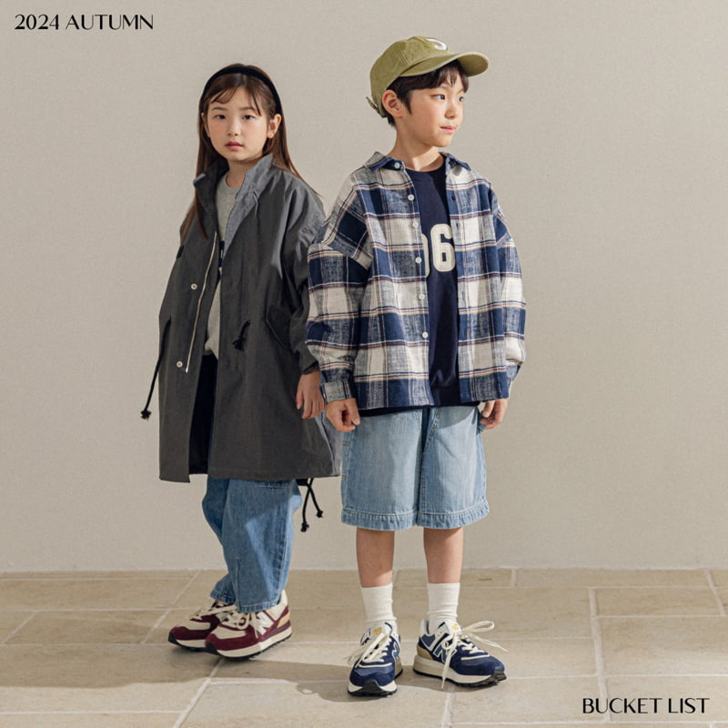 Bucket List - Korean Children Fashion - #discoveringself - Over Check Shirt - 8