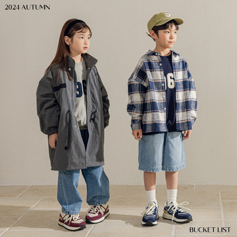 Bucket List - Korean Children Fashion - #fashionkids - Over Check Shirt - 9