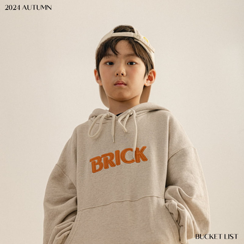 Bucket List - Korean Children Fashion - #fashionkids - Brick Hoodie - 3