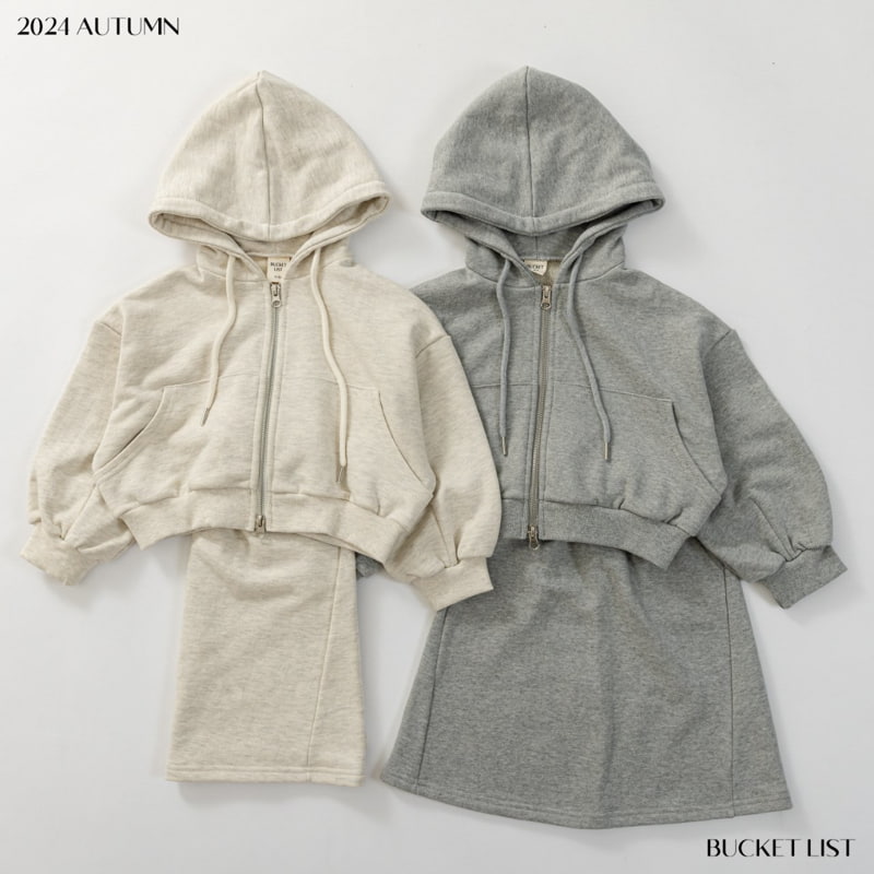 Bucket List - Korean Children Fashion - #fashionkids - Two Way Crop Hoodie Zip-up