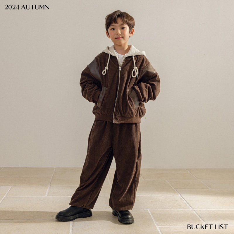 Bucket List - Korean Children Fashion - #kidsshorts - Corduroy Jogger Pants - 7