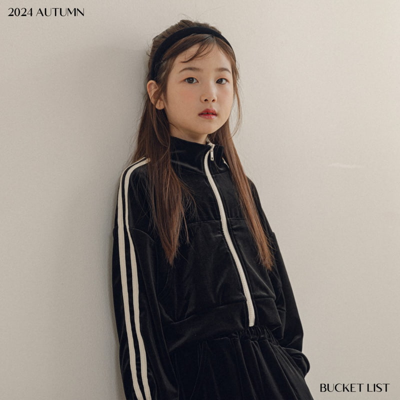 Bucket List - Korean Children Fashion - #kidsshorts - Velvel Crop Zip-up Jacket - 9