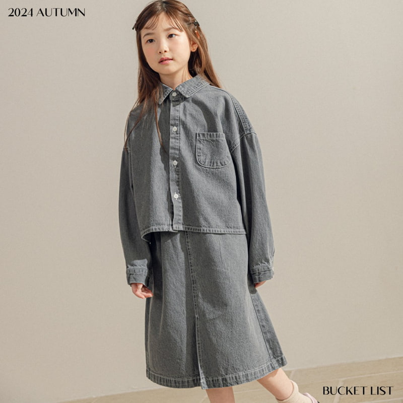 Bucket List - Korean Children Fashion - #kidsstore - Basic Crop Shirt - 2