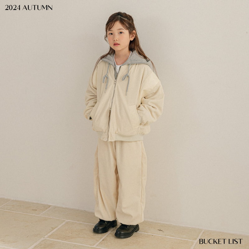 Bucket List - Korean Children Fashion - #kidsstore - Corduroy Jogger Pants - 8