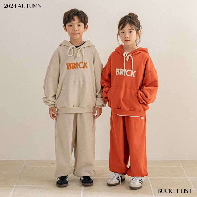 Bucket List - Korean Children Fashion - #kidsstore - Brick Hoodie - 5