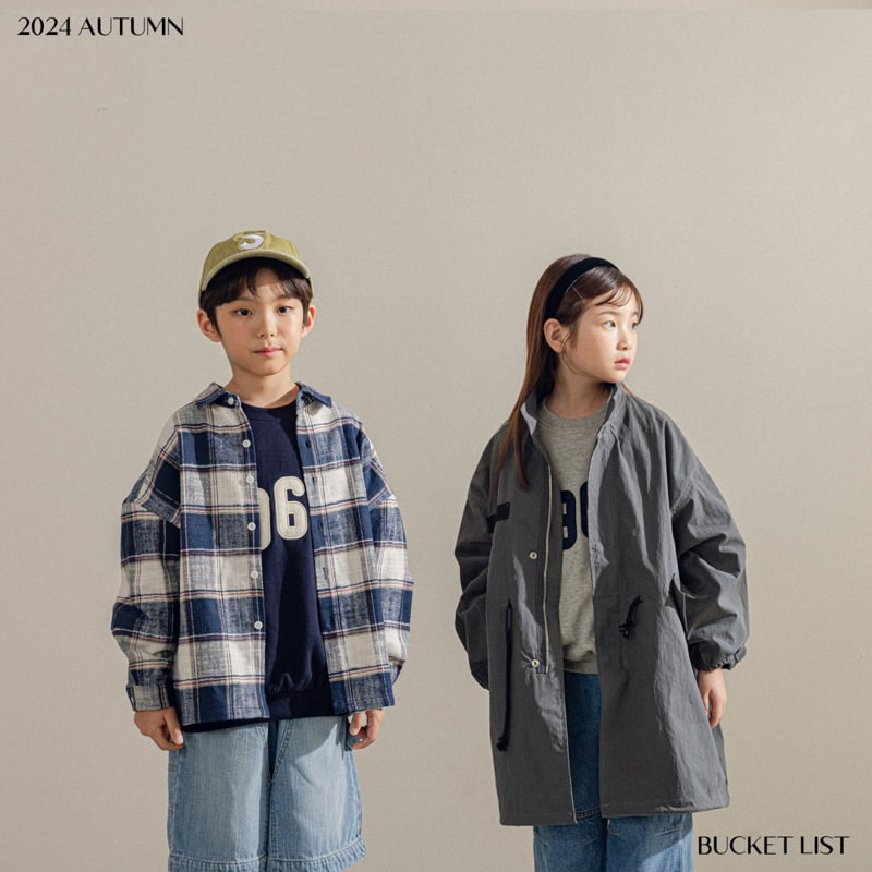 Bucket List - Korean Children Fashion - #kidzfashiontrend - Over Check Shirt - 12