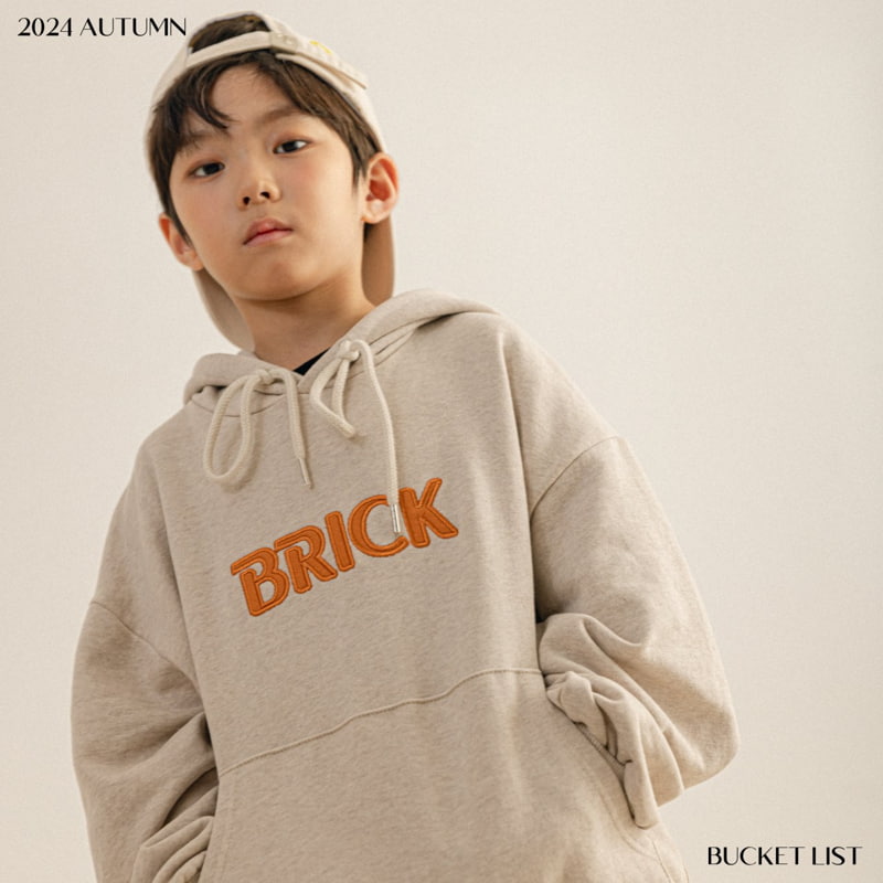 Bucket List - Korean Children Fashion - #littlefashionista - Brick Hoodie - 8