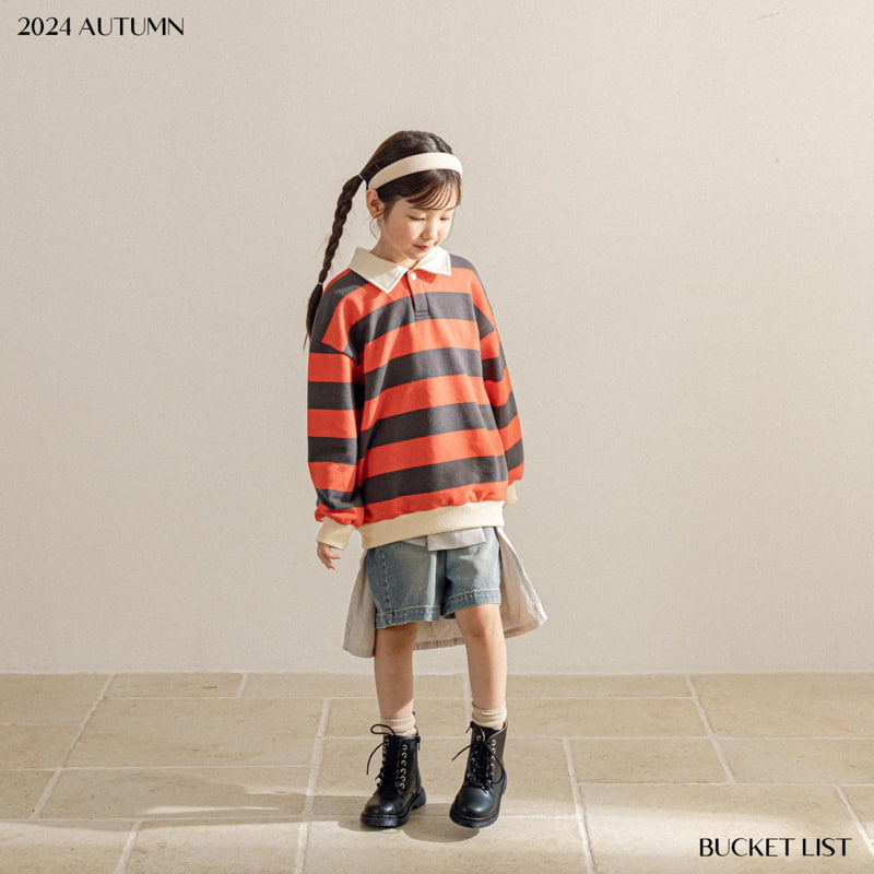 Bucket List - Korean Children Fashion - #magicofchildhood - Brushed Half Denim Pants - 5