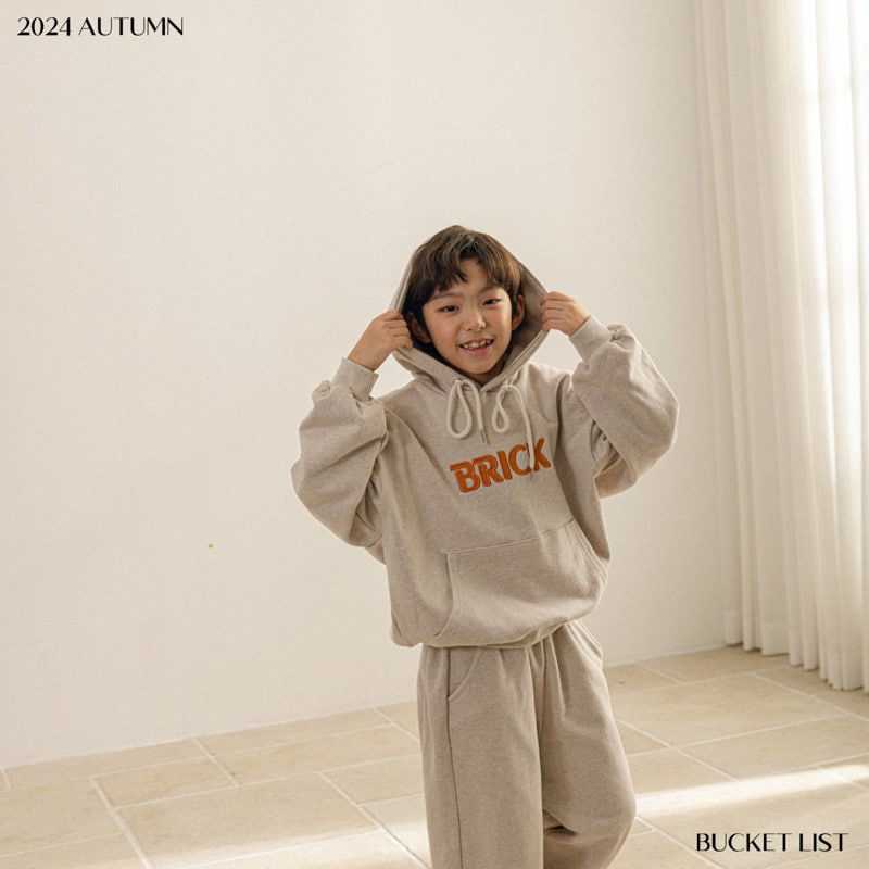 Bucket List - Korean Children Fashion - #magicofchildhood - Brick Hoodie - 9