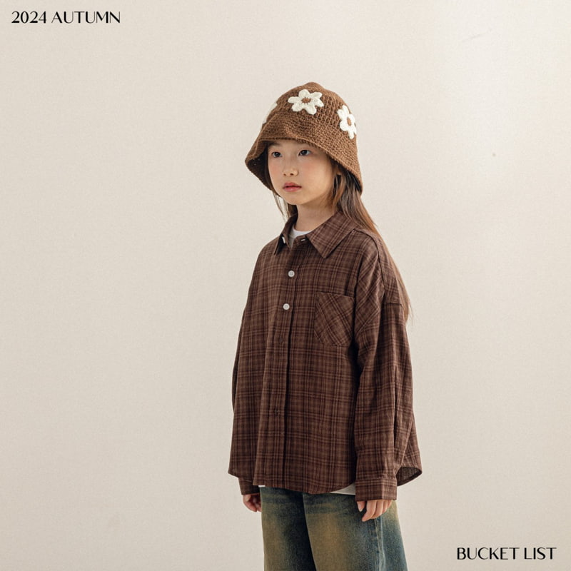 Bucket List - Korean Children Fashion - #minifashionista - Grungy Check Shirt - 5