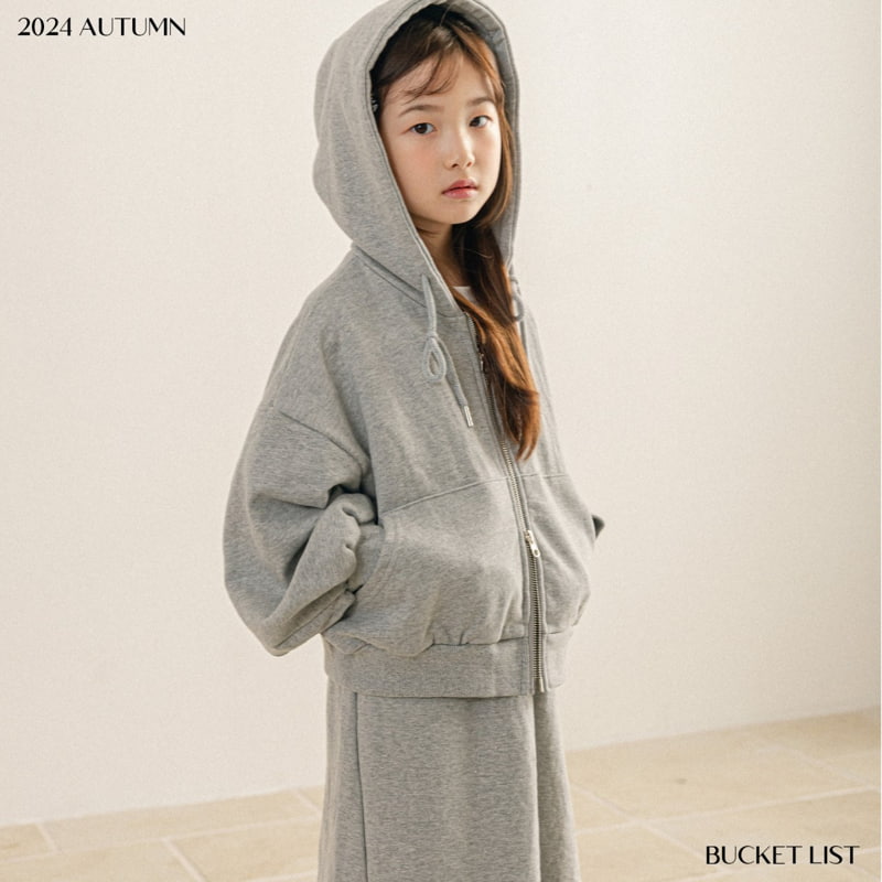 Bucket List - Korean Children Fashion - #minifashionista - Two Way Crop Hoodie Zip-up - 8