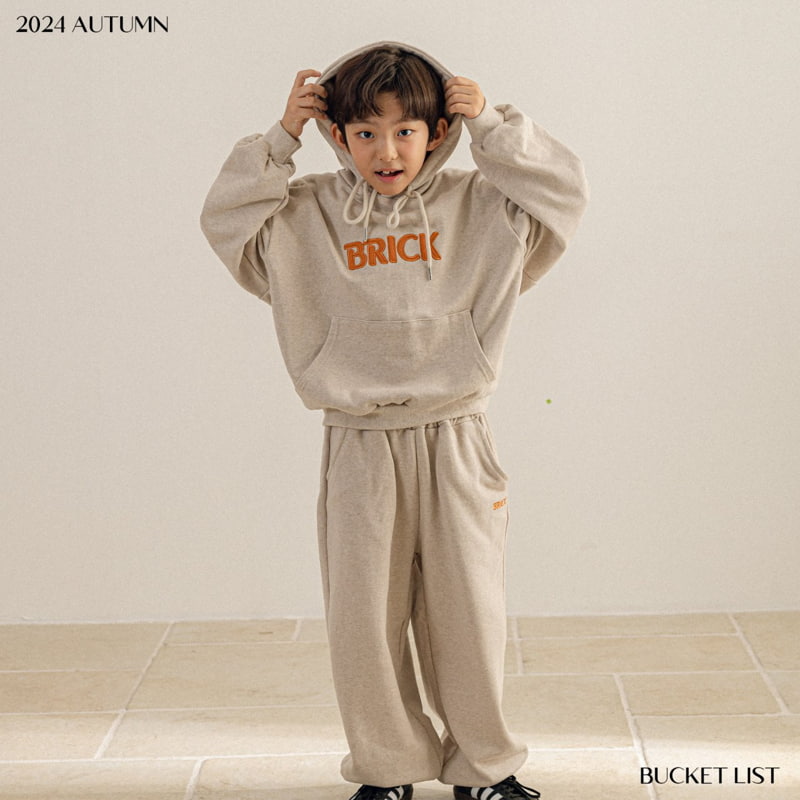 Bucket List - Korean Children Fashion - #prettylittlegirls - Brick Hoodie - 11