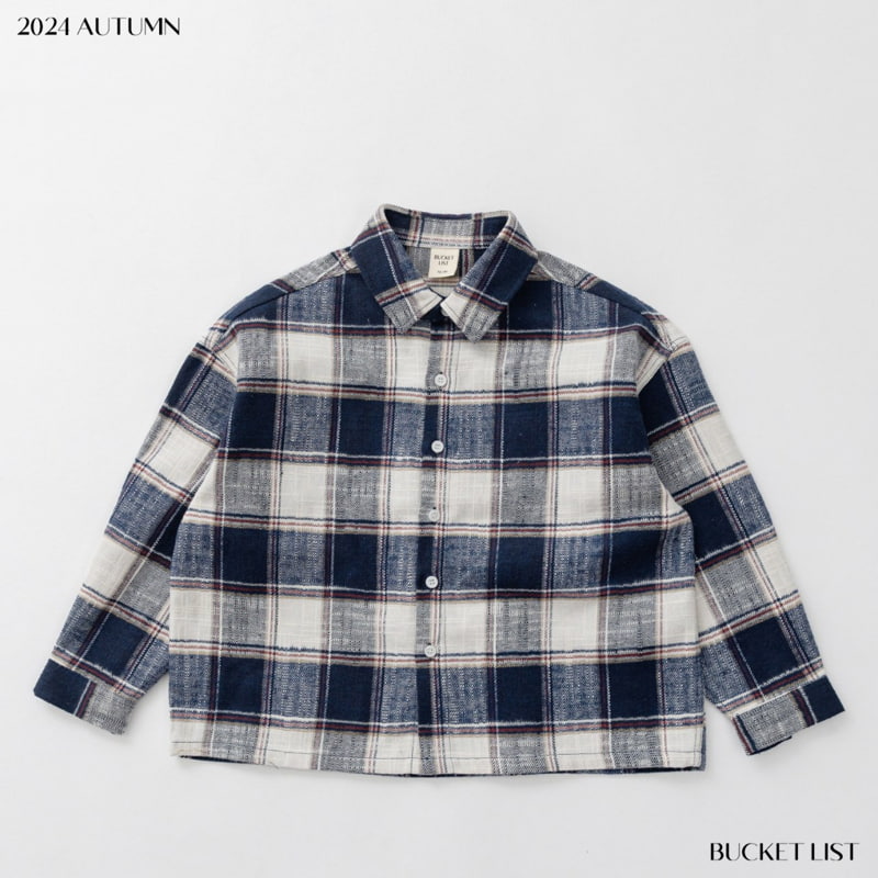 Bucket List - Korean Children Fashion - #todddlerfashion - Over Check Shirt - 2