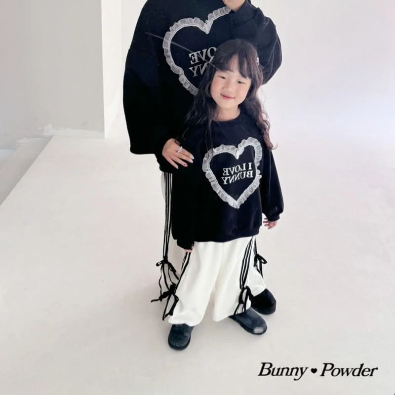 Bunny Powder - Korean Children Fashion - #Kfashion4kids - Heart Love Sweatshirts with Mom