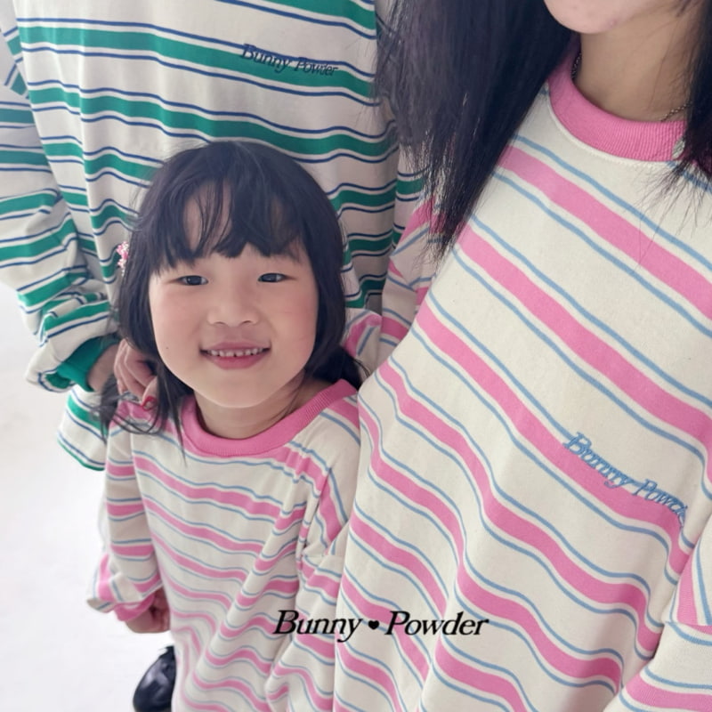 Bunny Powder - Korean Children Fashion - #Kfashion4kids - Stripe Tee with Mom - 6