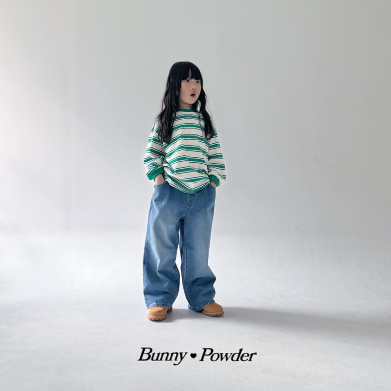 Bunny Powder - Korean Children Fashion - #childofig - Vintage Denim Pants - 3