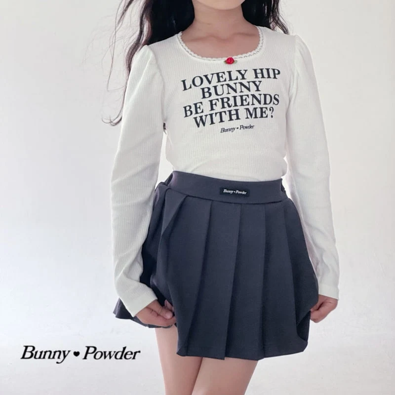 Bunny Powder - Korean Children Fashion - #stylishchildhood - Lovely Hip Tee - 4