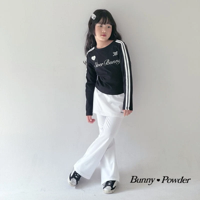 Bunny Powder - Korean Children Fashion - #childofig - Silver Bunny Tee - 2