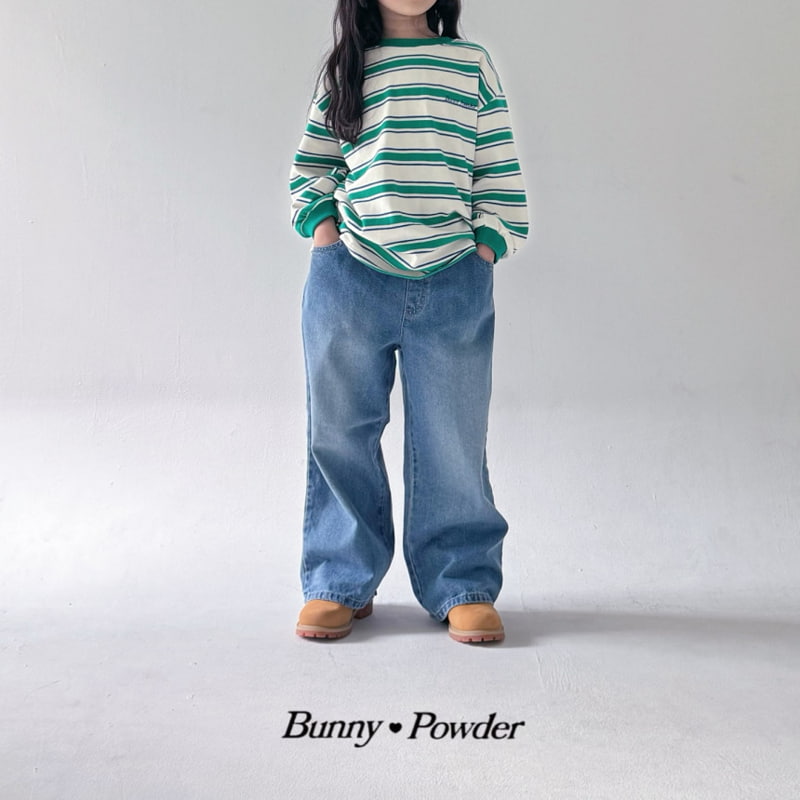 Bunny Powder - Korean Children Fashion - #childofig - Vintage Denim Pants - 4